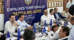 En el primer Empalme Territorial estuvo presente también el general Jorge Eduardo Mora, designado ministro de Defensa/Foto: Cortesía Juan Pablo Bayona