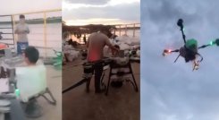 Video | Aerocivil anunció sanciones a hombre que voló en un dron de fumigación