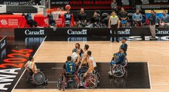 la selección Colombia de baloncesto de silla de ruedas naufragó en el primer día del Mundial.