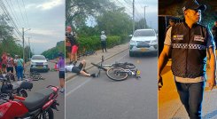 El accidente de tránsito ocurrió en la avenida Demetrio Mendoza. /Foto: cortesía