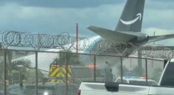 Avión de Prime Air se salió de la pista en el aeropuerto de Miami