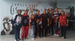Esta es parte de la delegación de paratletismo que está en Medellín 