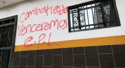 Preocupa entre los habitantes de la provincia de Ocaña los letreros en las paredes de las viviendas en la Ciudadela Norte.