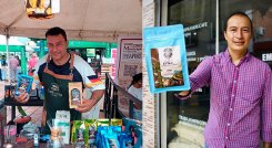 Reagan Rodríguez es el fundador de Catara y Alfonso López Santana es el creador de las marcas El Alcázar Café Ocañerita y Café 1729./  Foto: cortesía