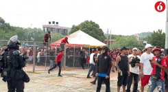 Disturbios en el estadio General Santander 