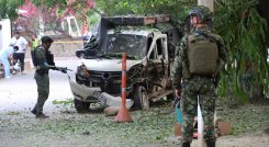 Así quedó el sector de El Escobal tras la explosión de un posible paquete bomba