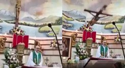 Sacerdote murió tras caerle encima una cruz mientras oficiaba misa en Guayaquil, Ecuador