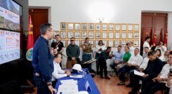 El ministro de Vivienda, Jaime Andrés Beltrán, explicando las directrices del presidente Abelardo de La Espriella para Norte de Santander/Foto: Cortesía