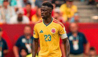 Dávinson Sánchez con la Selección Colombia. 