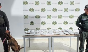 Droga en encomiendas .FOTO: POLICÍA NACIONAL.
