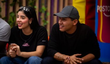 Mariana Zapata y Juanda Caribe. Cortesía RCN y El Universal.