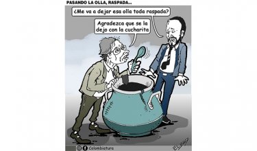 Pasando la olla, raspada