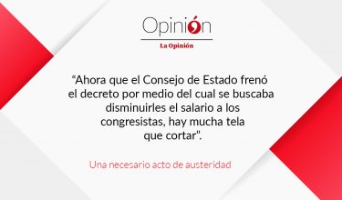 Una necesario acto de austeridad