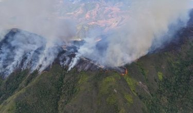 Después de varios días los organismos de socorro liquidan el incendio presentado en zona rural de Ocaña.
