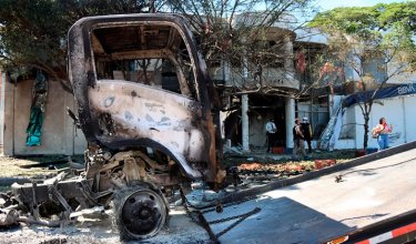 Atentado en Cúcuta. / Foto: Carlos Ramírez-La Opinión