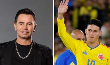 Jhonny Rivera reveló la historia detrás de la camiseta que le regaló James Rodríguez