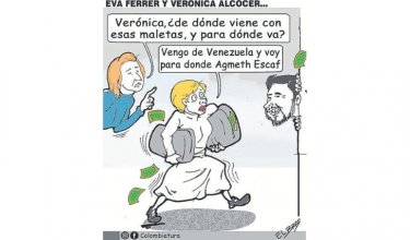 12-10-26 - Caricatura, Eva Ferrer y Verónica Alcocer.