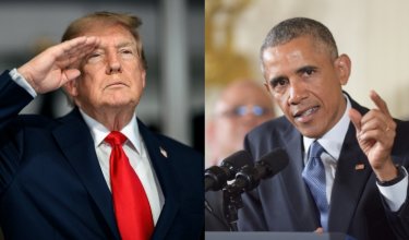 Trump y Obama.