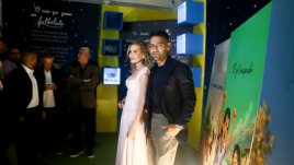 Falcao y Lorelei su esposa. Foto: Colprensa