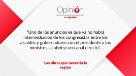 Las obras que necesita la región