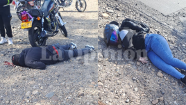 Pareja de motociclistas asesinada a disparos 