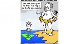 18-09-26 - Caricatura, Moción contra el ministro de Vivienda.