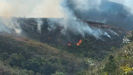 Incendio en Ábrego