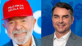 Lula y Bolsonaro. Foto: Facebook: Flavio Bolsonaro y Lula
