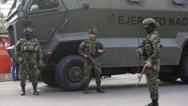 La policía extremó las medidas de seguridad ayer tras el atentado en El Escobal/Foto: Cortesía