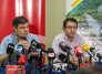 Diego Fernando Mora, gerente de la EIS, y Fabio Ernesto Araque, gerente Veolia Aguas de Norte de Santander./Foto: Cortesía