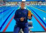  Julián Sarmiento una de las nuevas promesas de la natación nortesantandereana luce las dos medallas conquistadas en Ibagué.