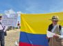Campesinos bloquean el paso de carros compactadores hacia el relleno sanitario de La Madera, en Ocaña.