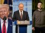 Trump, Putin y Zelenski. Fotos: Colprensa.