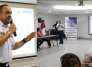 El coronel Carlos Otálora, director comercial de Satena, se reunió con empresarios y gremios del turismo, en Cúcuta. / Foto: cortesía Cámara de Comercio para La Opinión