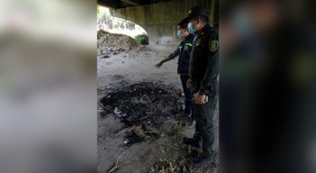 La intervención se hizo a la altura del Puente Elias M. Soto. / Foto: Cortesía
