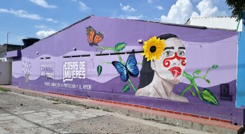 El mural fue pintado en el sector de La Parada, en Villa del Rosario. / Fotos Cortesía