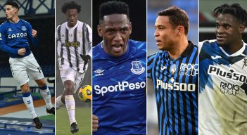 Seguramente el técnico de la Selección Colombia, Reinaldo Rueda, ha tomado nota del momento de estos cinco jugadores que podrían dar una mano importante en los juegos de marzo, ante Brasil y Paraguay, respectivamente. / Foto: AFP