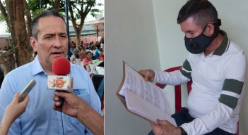 Miguel ángel Angarita Meneses (derecha), quien interpuso la tutela y el incidente de desacato por el cual deberá pagar arresto el directior nacional de la Unidad de Víctimas,  Ramón Alberto Rodríguez. / Foto: La Opinión