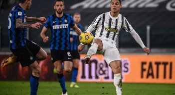 Crisriano Ronaldo delantero de la Juve, tuvo dos acciones claras de gol.