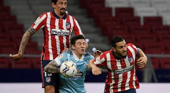 El Atlético de Madrid sufrió hoy ante el décimo de la tabla, el Celta de Vigo.