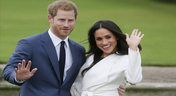 Príncipe Enrique y su esposa Meghan.
