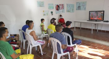 En el Centro de Atención Integral para Habitantes de Calle en Cúcuta reciben ayuda psicosocial y otros beneficios. 