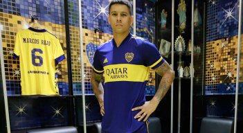 Boca Juniors presentó como refuerzo para la temporada 2021 al defensor internacional Marcos Rojo. Foto/ BocaJrs