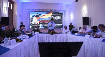El Ministro de Defensa, Diego Molano, presidió un consejo de seguridad en Cúcuta, donde se trazó un plan contra las organizaciones delictivas que afectan el orden público en la región./ Foto: Cortesía