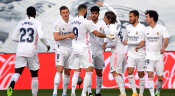 El desconcertante Real Madrid que deambula con altas y bajas por la Liga disputará en casa su choque aplazado de la primera fecha frente a Getafe. / Foto: AFP