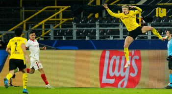 Erling Haaland alcanzó los 20 goles en la Champions League. 