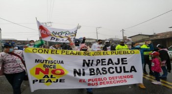 Representantes de cuatro departamentos se unieron a la protesta de La Laguna./ Foto: Roberto Ospino/ La Opinión 