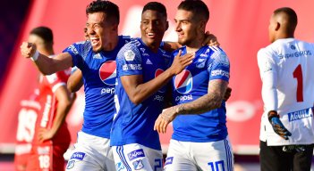 Millonarios se impuso 2-1 al América en Cali, por los cuartos de final de la Liga Colombiana. 
