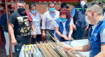 Los internos de la Modelo entregaron ayer más de 500 armas artesanales./Foto Cortesía