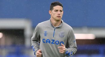 James Rodriguez, volante del Everton de la Liga Premier